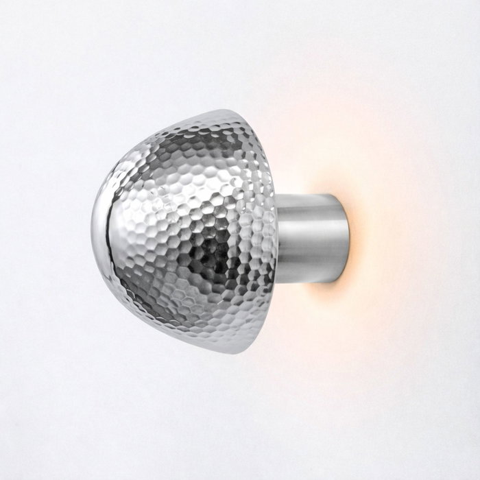 Opviq Lámpara de Pared de Metal Cromo